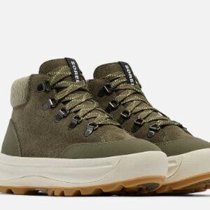 Sorel Women's ONA 503 Hiker Shoes - Stone Green, Light Bisque - Size 8.5